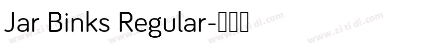 Jar Binks Regular字体转换